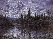 Claude Monet Bend in the Seine,near Vetheuil painting